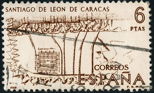 Espanha - 1968 - Forjadores da America Caracas - 6Ptas