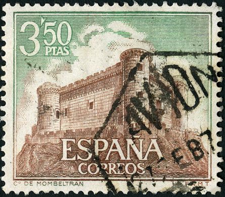 Espanha - 1968 - Castillos Mombeltran - 3.50Ptas