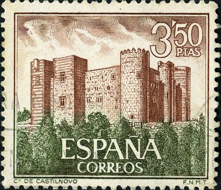 Espanha - 1968 - Castillos Castilnovo - 3.50Ptas