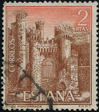 Espanha - 1968 - Castillos Ponferrada - 2Ptas