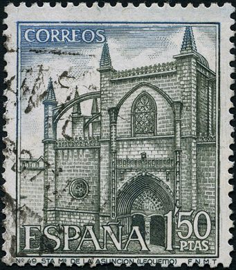 Espanha - 1968 - Turismo Sta Maria de la Asuncion Lequeitio - 1.50Ptas
