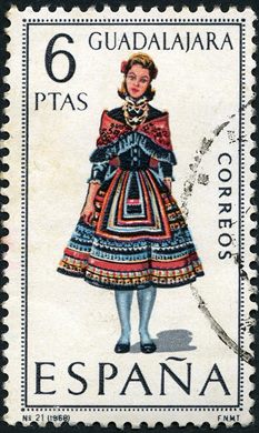 Espanha - 1968 - Trajes Tipicos - Guadalajara - 6Ptas