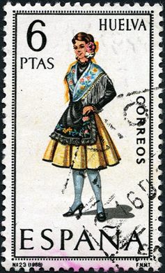 Espanha - 1968 - Trajes Tipicos - Huelva - 6Ptas