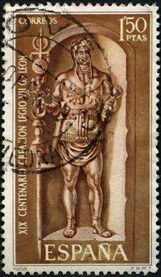 Espanha - 1968 - XIX Centenario Criacao Legio VII Gemina Leon - 1Ptas50