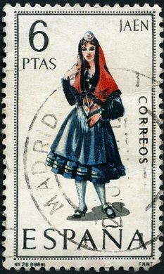 Espanha - 1969 - Trajes Regionais Jaen - 6Ptas