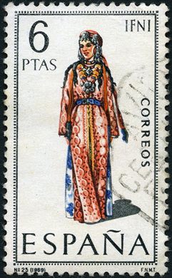 Espanha - 1969 - Trajes Regionais Ifni - 6Ptas