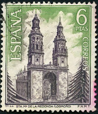 Espanha - 1969 - Turismo Santa Maria de la Redonda Logrono - 6Ptas