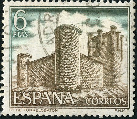 Espanha - 1969 - Castelos Torrelobaton - 6Ptas