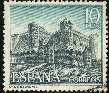 Espanha - 1969 - Castillos Belmonte - 10Ptas