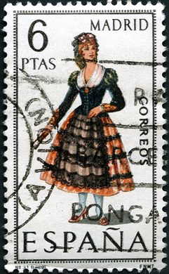 Espanha - 1969 - Trajes Tipicos Madrid - 6Ptas