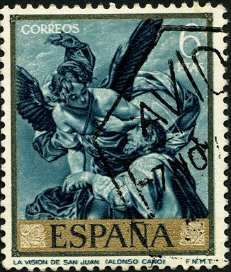 Espanha - 1969 - Pintores Alonso Cano - Vision de San Juan - 6Ptas