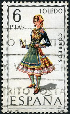 Espanha - 1970 - Trajes Tipicos - Toledo - 6Ptas