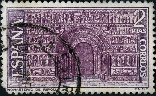 Espanha - 1970 - Mosteiro de Ripoll - Portada - 2Ptas