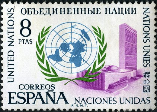 Espanha - 1970 - XXV Aniversario Naciones Unidas - 8Ptas