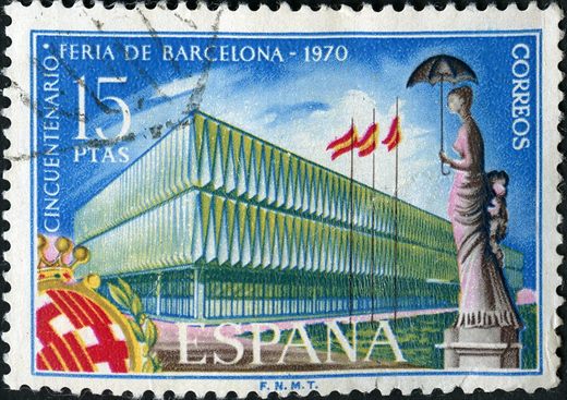Espanha - 1970 - Cinquentenario da Feira de Barcelona - 15Ptas