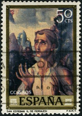 Espanha - 1970 - Pintura Luis de Morales San Esteban - 50C