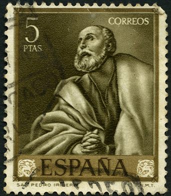 Espanha - 1970 - Pintura Luis de Morales San Pedro - 5Pta