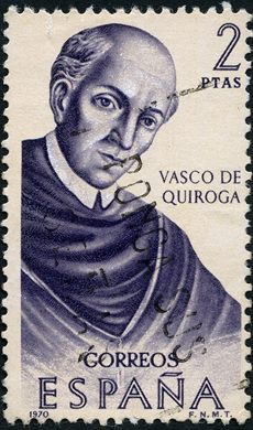 Espanha - 1970 - Forjadores de America Vasco de Quiroga - 2Pta