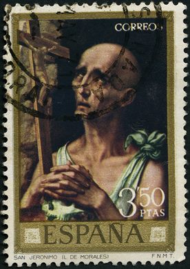 Espanha - 1970 - Pintor Luis de Morales Sao Jeronimo - 3Ptas50