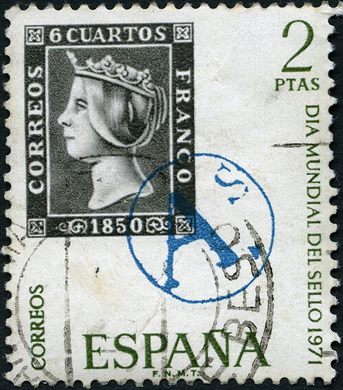 Espanha - 1971 - Dia Mundial do Selo - 2Ptas
