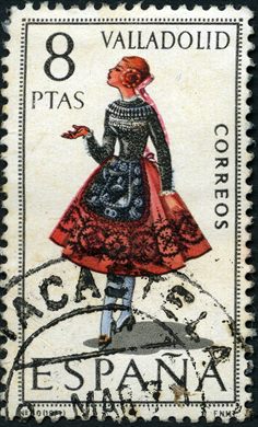 Espanha - 1971 - Trajes Regionais Valladolid - 8Ptas