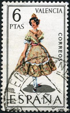 Espanha - 1971 - Trajes Tipicos - Valencia - 6Ptas