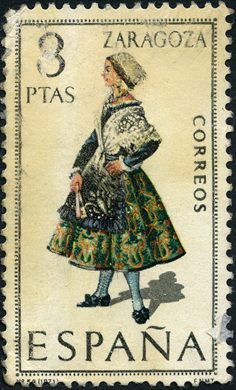 Espanha - 1971 - Trajes Tipicos - Zaragoza - 3Ptas