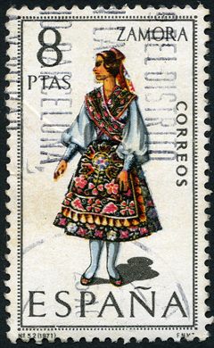 Espanha - 1971 - Trajes Tipicos - Zamora - 8Ptas