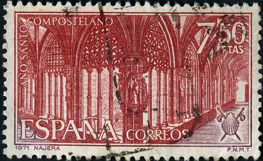 Espanha - 1971 - Ano Santo Compostelano - Najera - 7Pta50