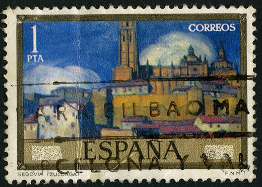 Espanha - 1971 - Pintura Zuloaga Segovia - 1Pta