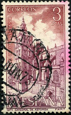 Espanha - 1971 - Ano Santo Compostelano Catedral de Astorga - 3Pta