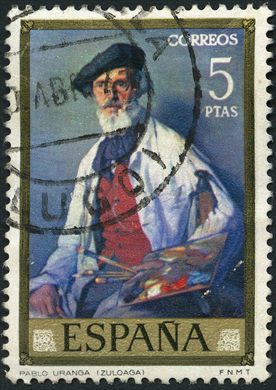 Espanha - 1971 - Pintura Zuloaga Pablo Uranga - 5Pta