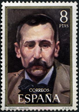 Espanha - 1971 - Centenarios Celebridades Perez Galdos - 8Ptas