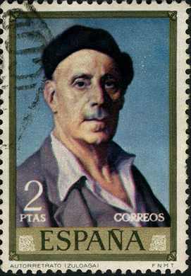 Espanha - 1971 - Pintores Zuloaga - Autorretrato - 2Ptas