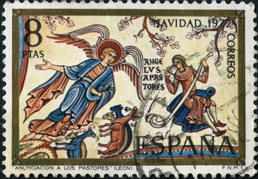 Espanha - 1972 - Natal Anunciacao aos Pastores - 8Ptas