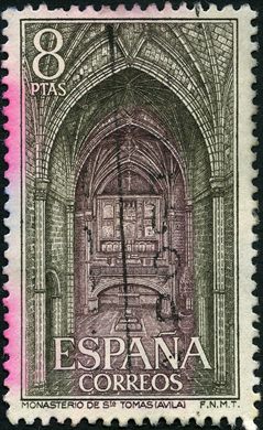 Espanha - 1972 - Monasterios Santo Tomas de Avila - 8Ptas