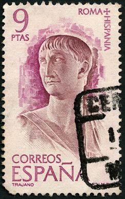 Espanha - 1974 - Roma Hispania Trajano - 9Ptas