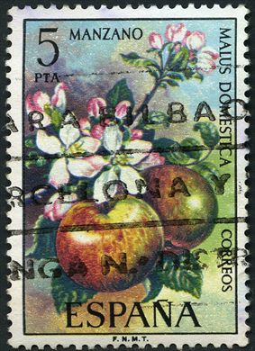 Espanha - 1975 - Flora Macieira Malus Domestica - 5Ptas