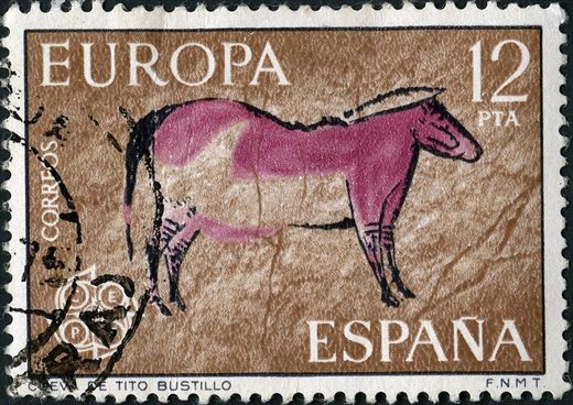 Espanha - 1975 - Europa CEPT Cueva de Tito Bustillo - 12Ptas
