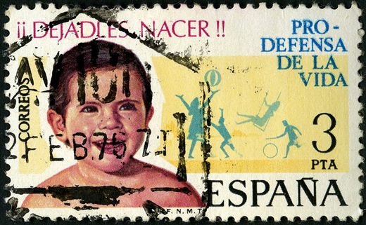 Espanha - 1975 - Pro Defensa de la Vida - Dejadles Nacer - 3Pta