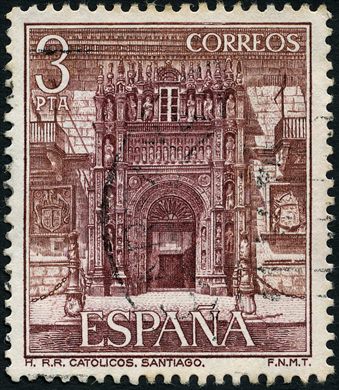 Espanha - 1976 - Paradores Nacionales Hostal Reyes Catolicos Santiago - 3Ptas