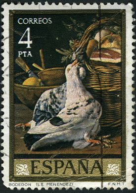 Espanha - 1976 - Pintor Luis Eugenio Menendez Bodegon - 4Ptas