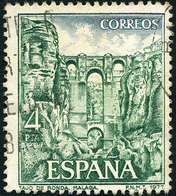 Espanha - 1977 - Turismo Tajo de Ronda Malaga - 4Ptas