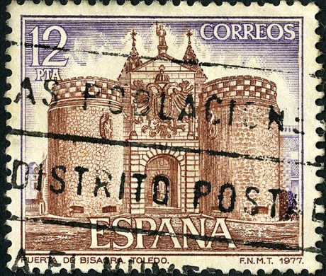 Espanha - 1977 - Turismo Puerta de Bisagra Toledo - 12Ptas