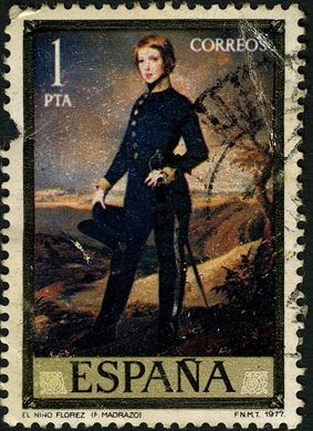 Espanha - 1977 - Pintor Federico Madrazo El Nino Florez - 1Ptas