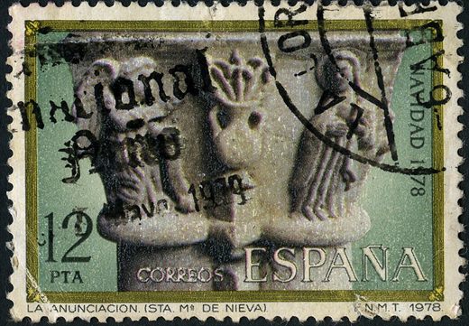 Espanha - 1978 - Natal Anunciacion Sta Maria de Nieva - 12Ptas