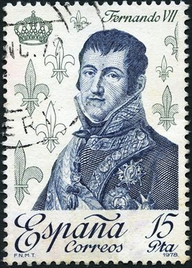 Espanha - 1978 - Reis de Espanha Fernando VII - 15Ptas