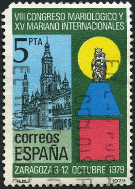 Espanha - 1979 - Congresso Mariologico Zaragoza - 5Ptas