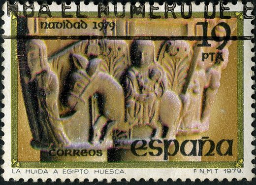 Espanha - 1979 - Natal Huida a Egipto Huesca - 12Ptas