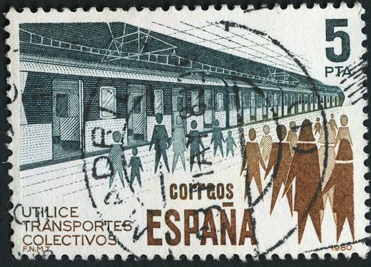Espanha - 1980 - Utilice Transportes Colectivos Metro - 5Ptas